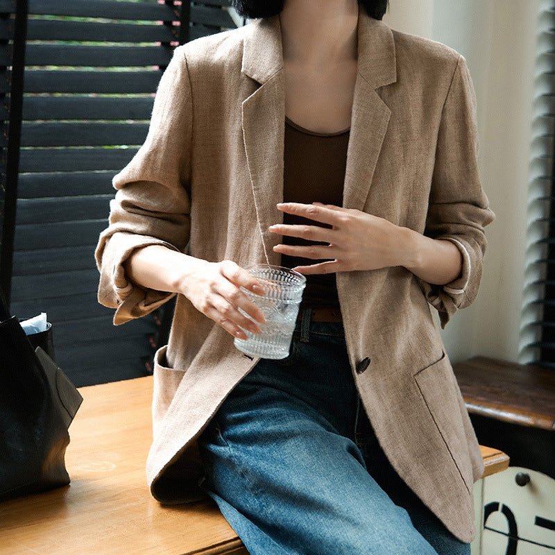 Single-Breasted Tailored Blazer