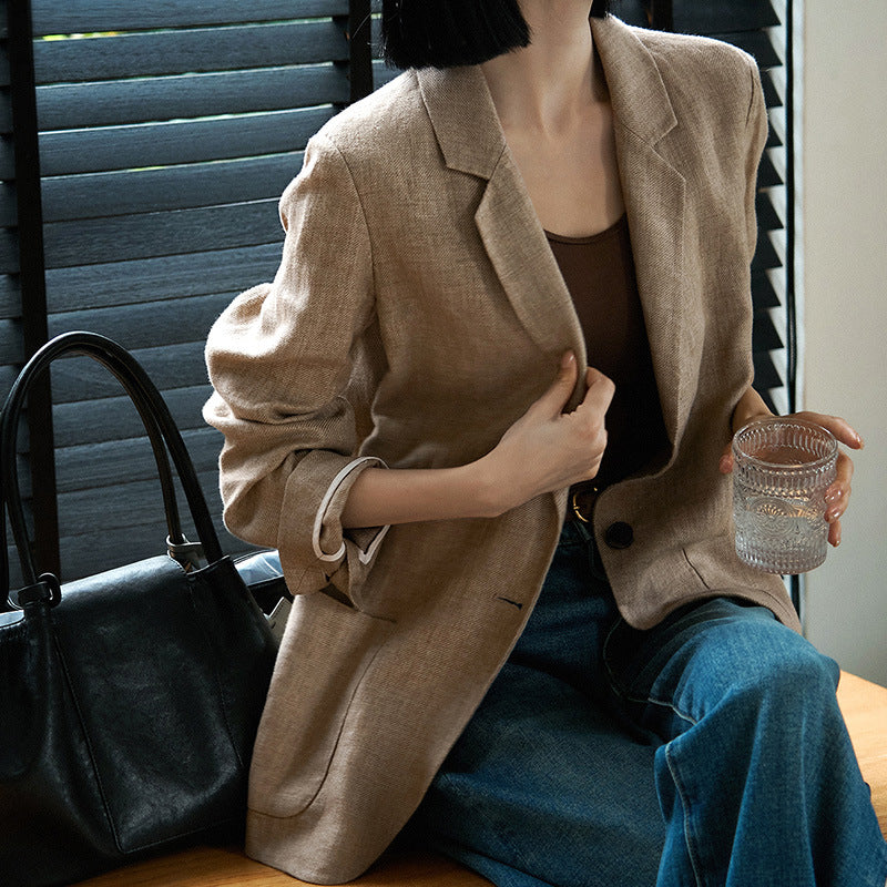 Single-Breasted Tailored Blazer