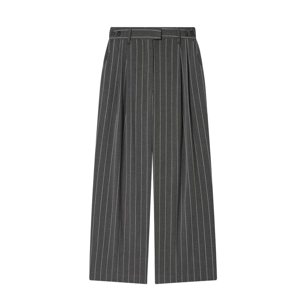 Wrap Blazer & Wide-Leg Trousers