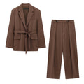 Belted Blazer & Trouser Set