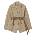 Plaid Blazer