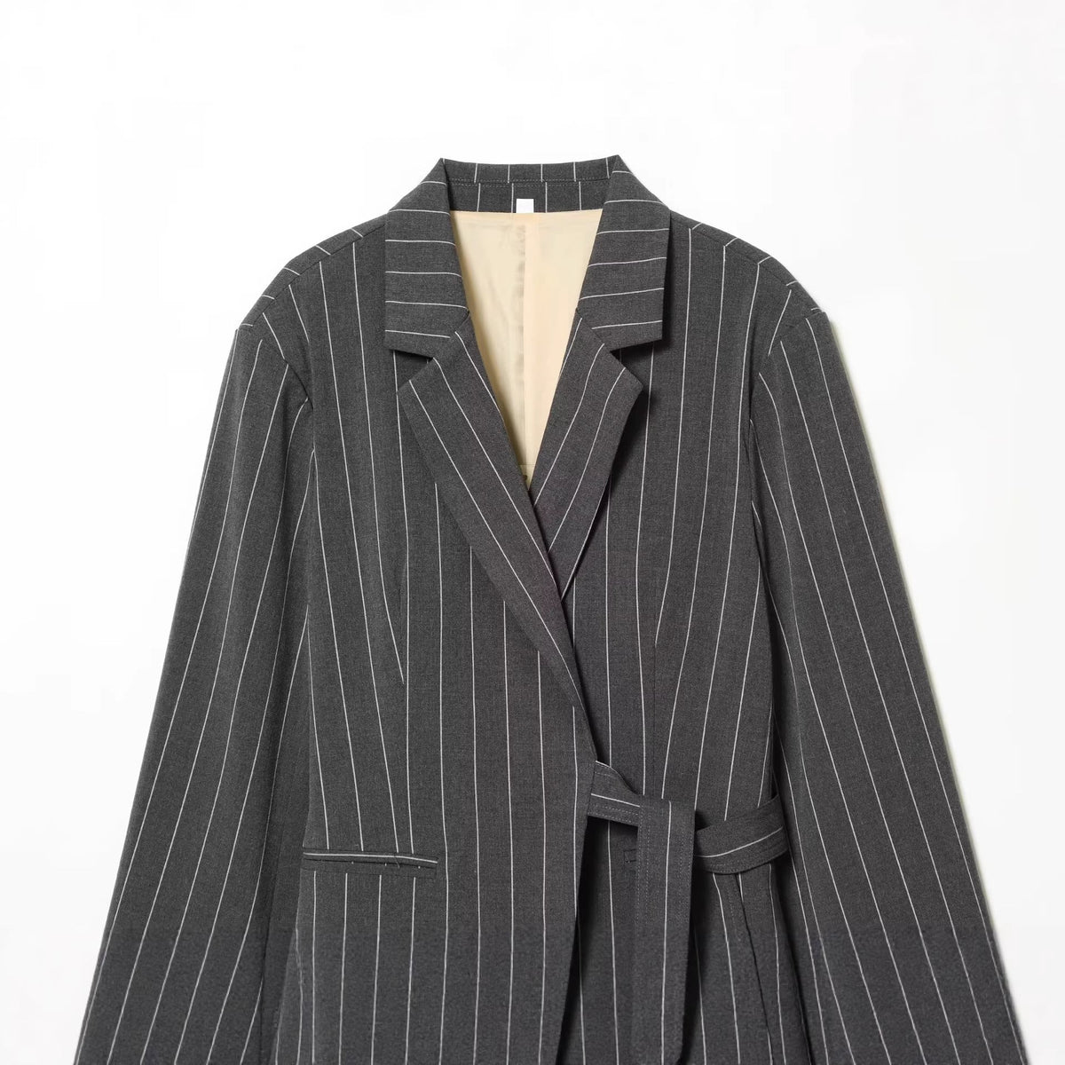 Wrap Blazer & Wide-Leg Trousers