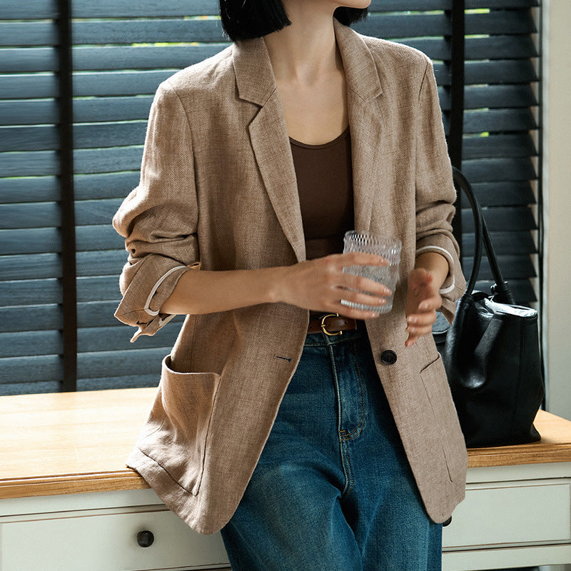 Single-Breasted Tailored Blazer