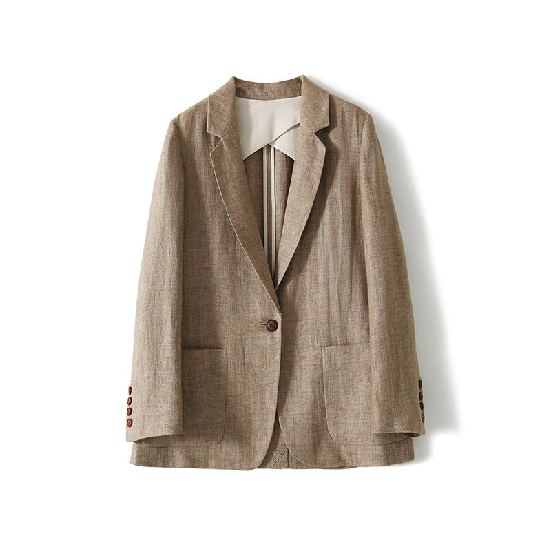Single-Breasted Tailored Blazer