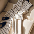 Sleeveless Blazer & Wide-Leg Trousers