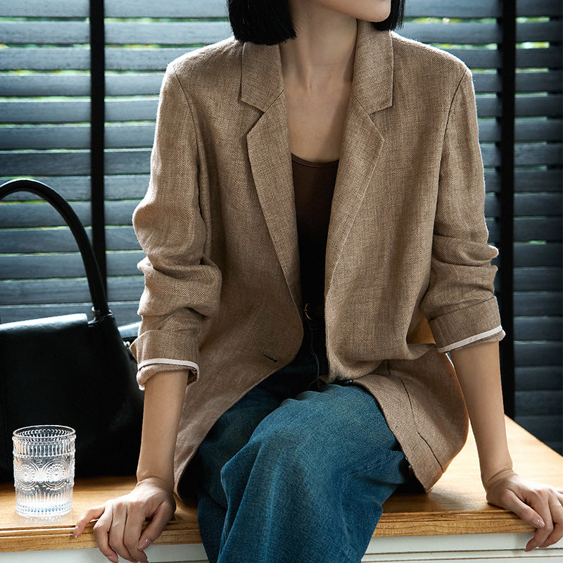 Single-Breasted Tailored Blazer